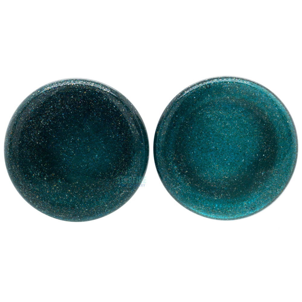 Glass Colorfront Plugs - Indigo Sparkle