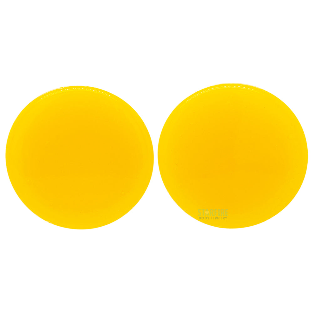 Glass Colorfront Plugs - Lemon (Premium Color)