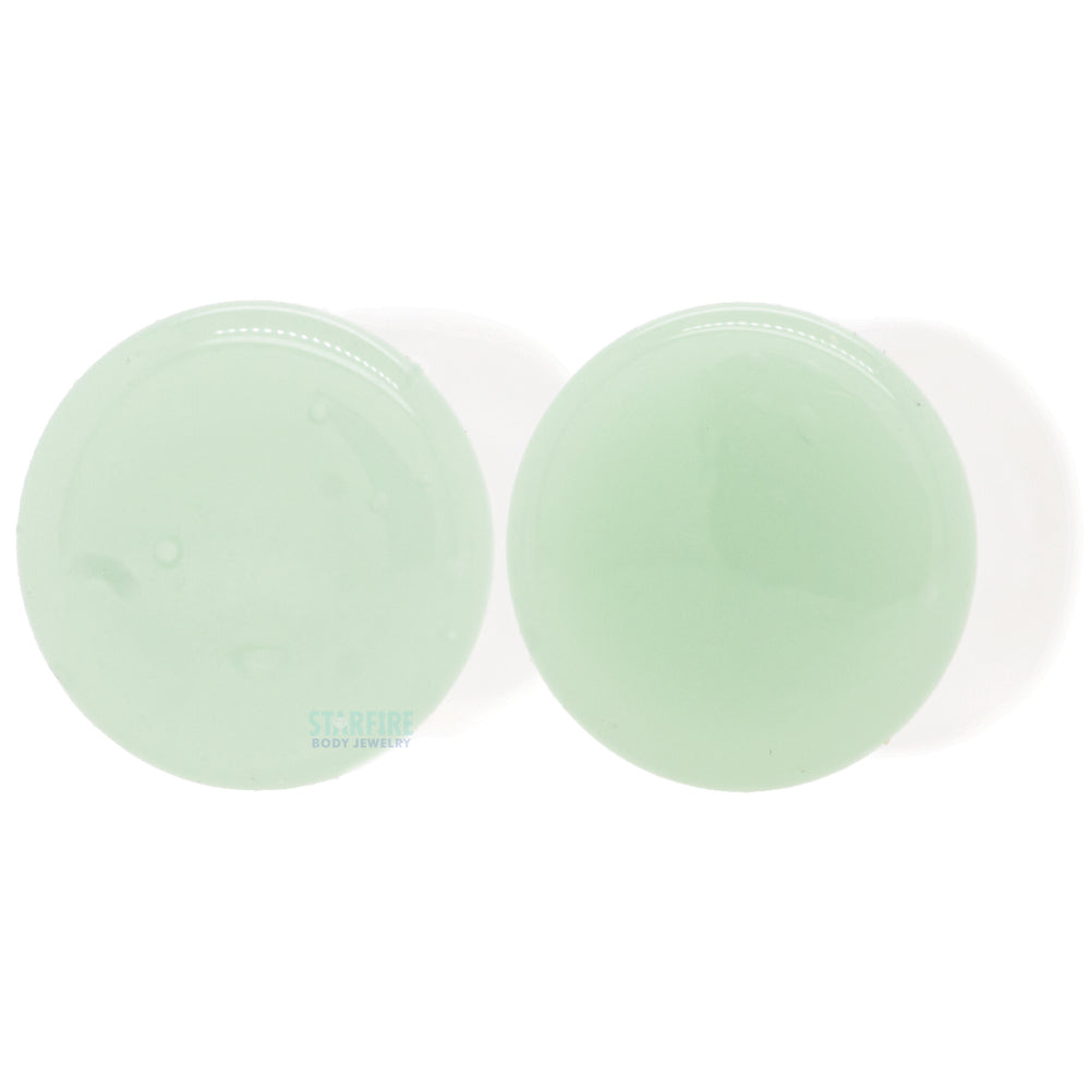 Glass Colorfront Plugs - Mint