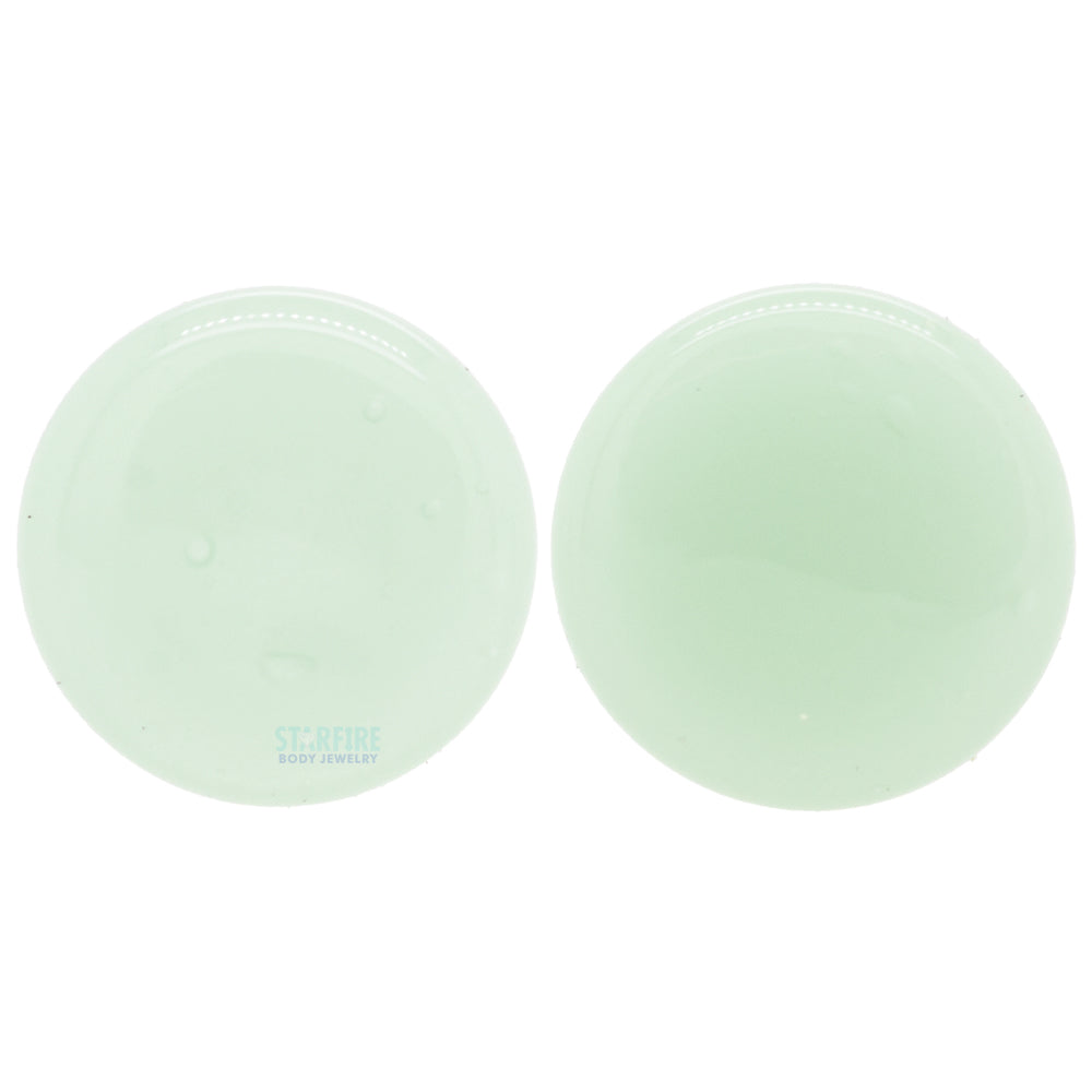 Glass Colorfront Plugs - Mint