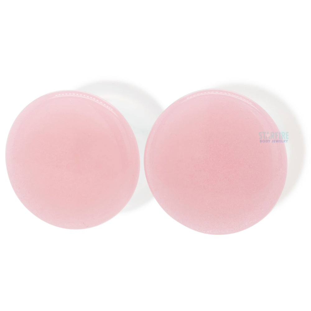 Glass Colorfront Plugs - Pink
