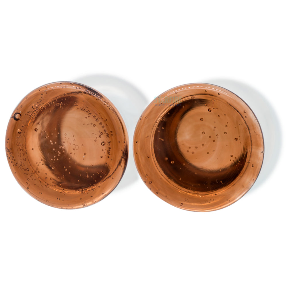 Glass Colorfront Plugs - Sienna