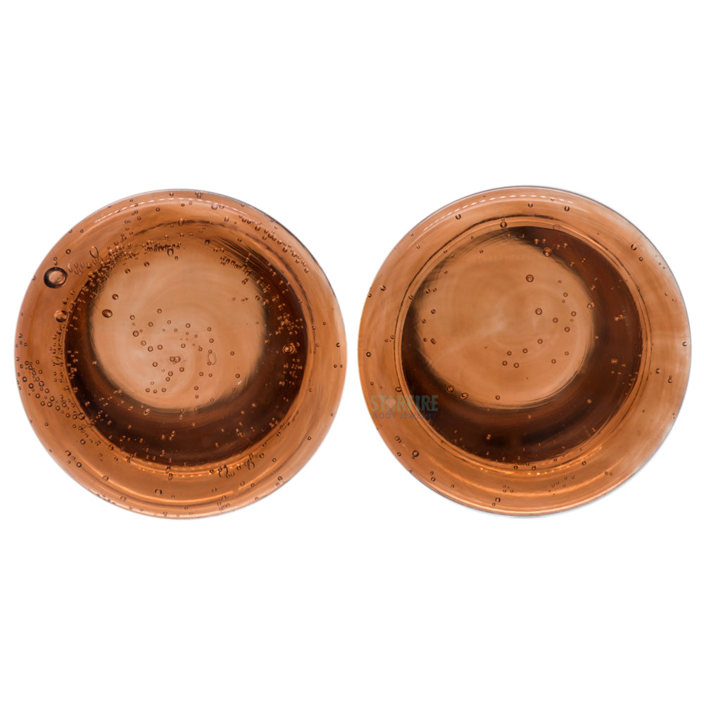 Glass Colorfront Plugs - Sienna