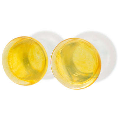 Glass Colorfront Plugs - Translucent Yellow