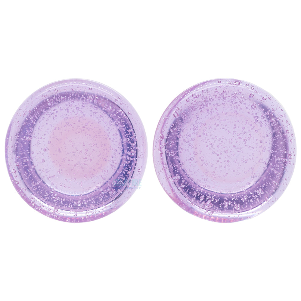 Glass Colorfront Plugs - Pink Slime