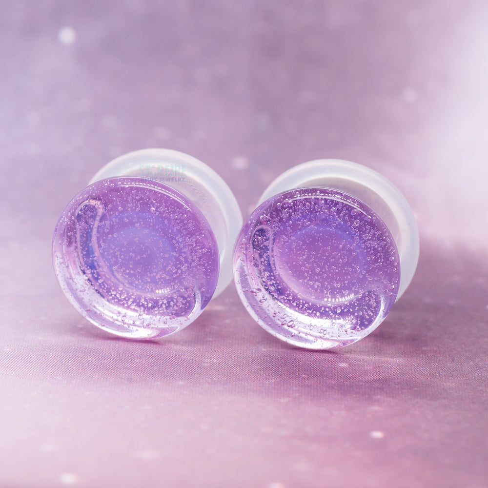 Glass Colorfront Plugs - Pink Slime