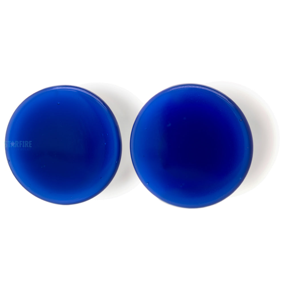 Glass Colorfront Plugs - Blueberry (Premium Color)
