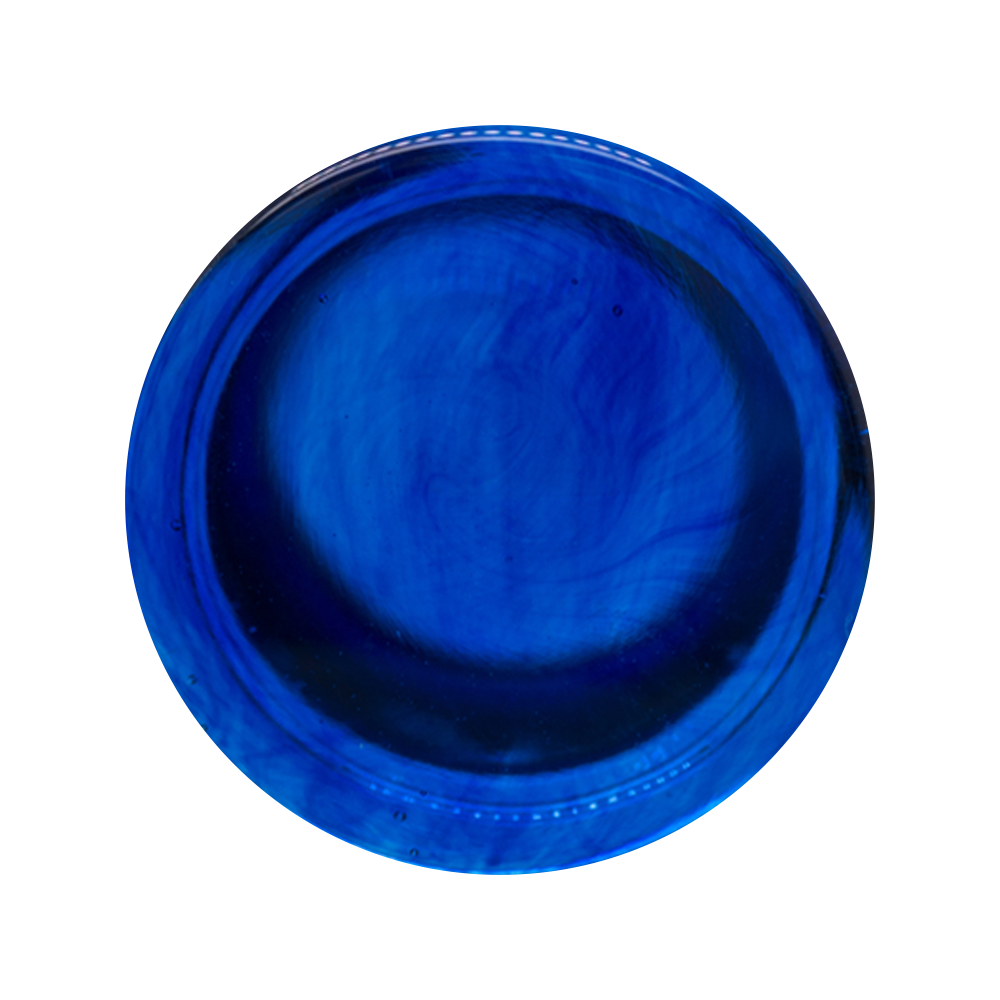 Glass Colorfront Plugs - Cobalt Blue