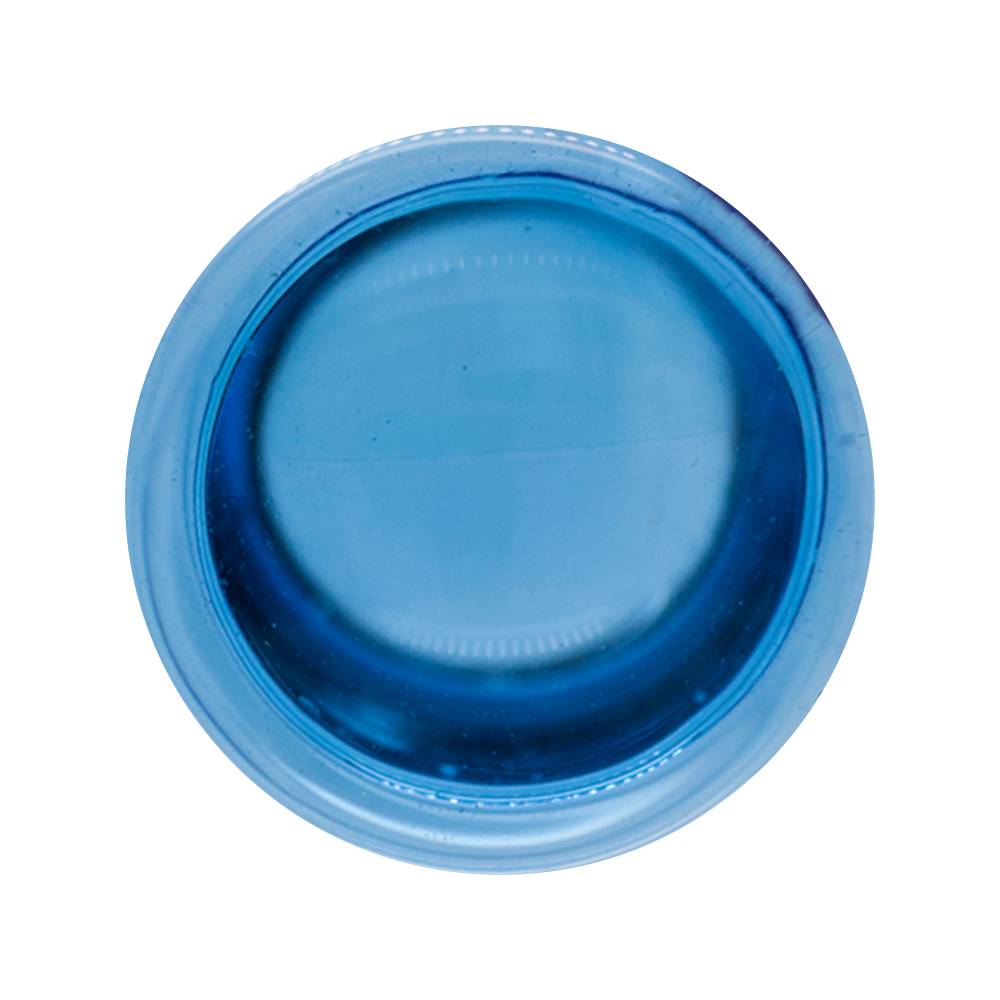 Glass Colorfront Plugs - Light Cobalt Blue