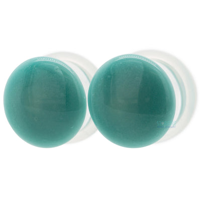 Glass Color Front Plugs - Agave