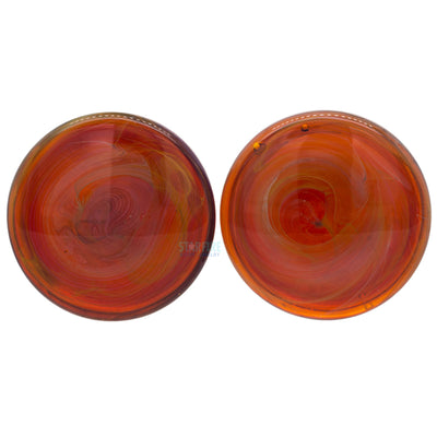 Glass Color Front Plugs - Amber Purple