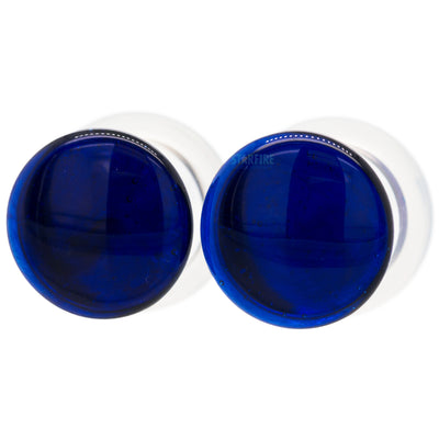 Glass Color Front Plugs - Cobalt