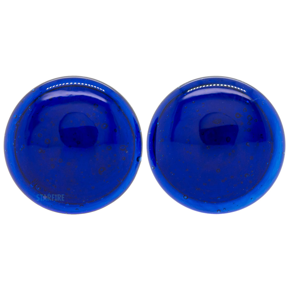 Glass Color Front Plugs - Cobalt