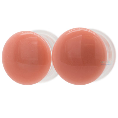 Glass Color Front Plugs - Flesh