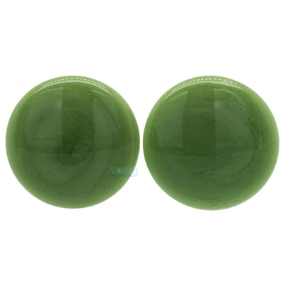 Glass Color Front Plugs - Olive