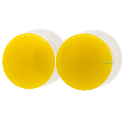 Glass Color Front Plugs - Yellow