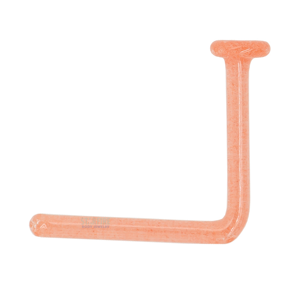 Glass Nostril Retainer - Terracotta