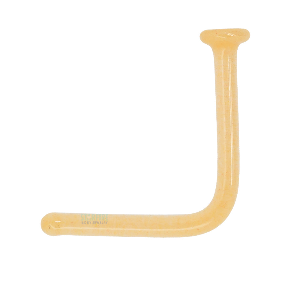 Glass Nostril Retainer - Toffee