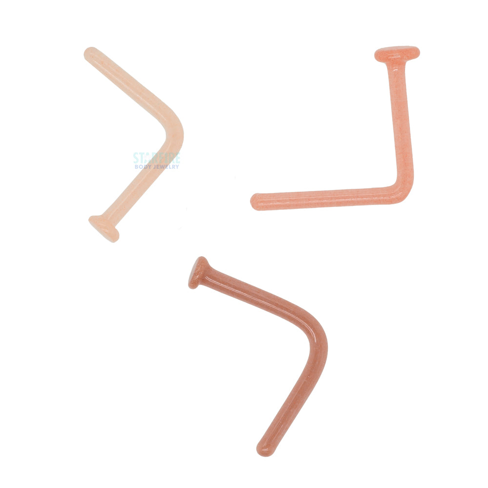 Glass Nostril Retainer - Taupe