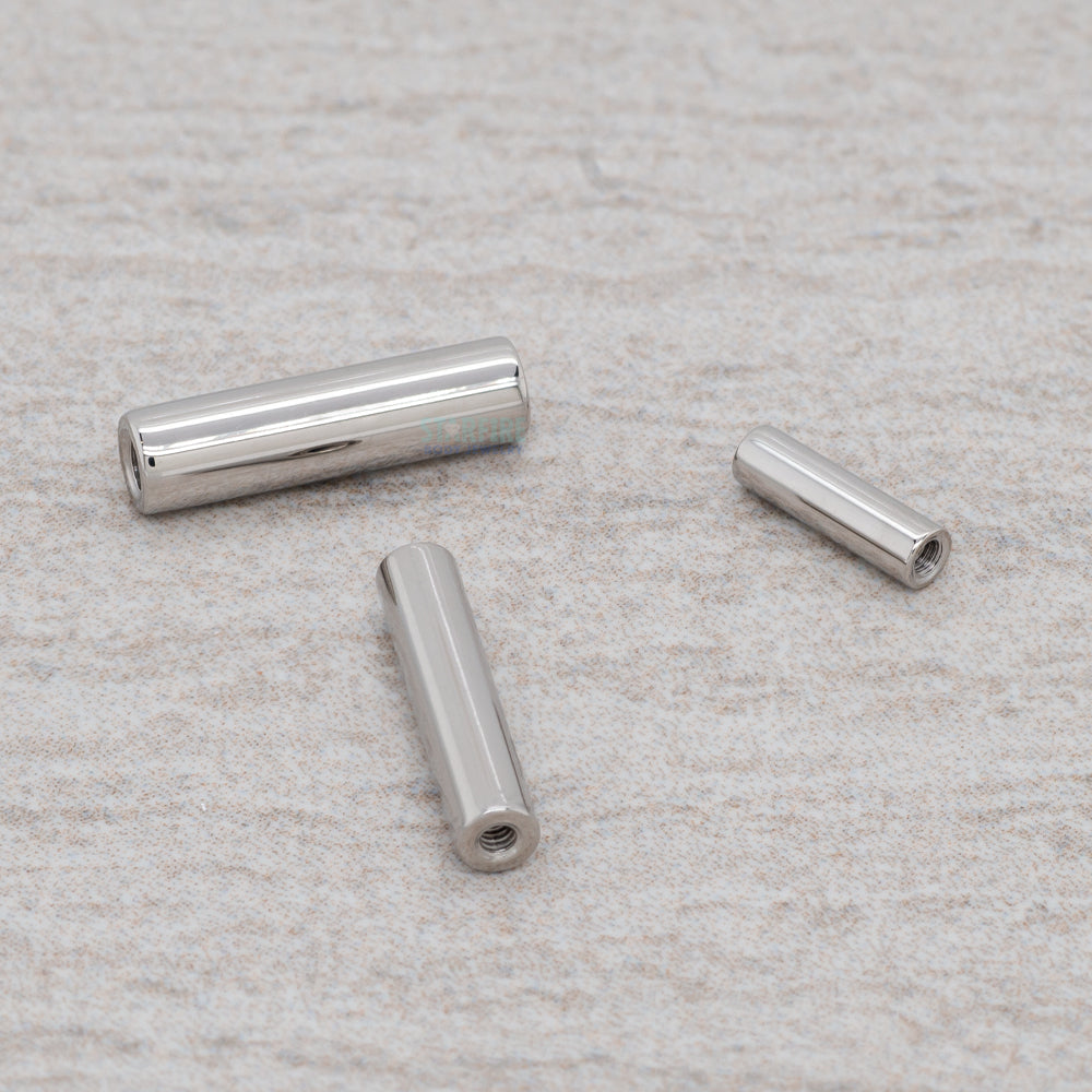 Stainless Steel Threaded Straight Barbell Shaft - 4 ga.