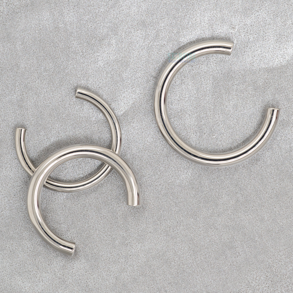 Titanium Threaded Circular Barbell Shaft - HP – High Polish