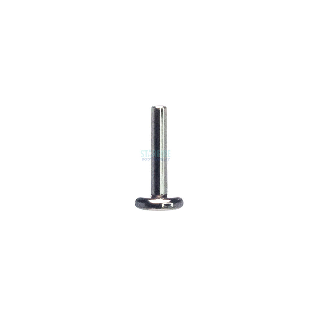 Stainless Steel Threaded Flatback / Labret Post / Straight Barbell End with Threaded Disk
