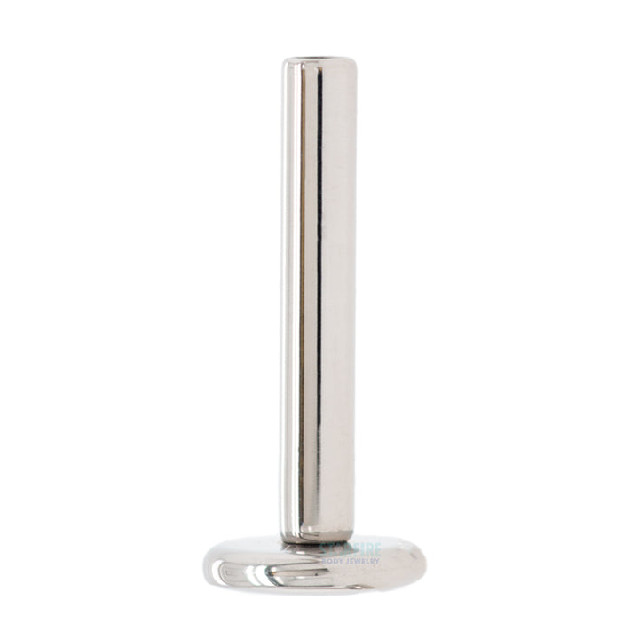 Titanium Threaded Flatback / Labret Post / Straight Barbell End with Threaded Disk