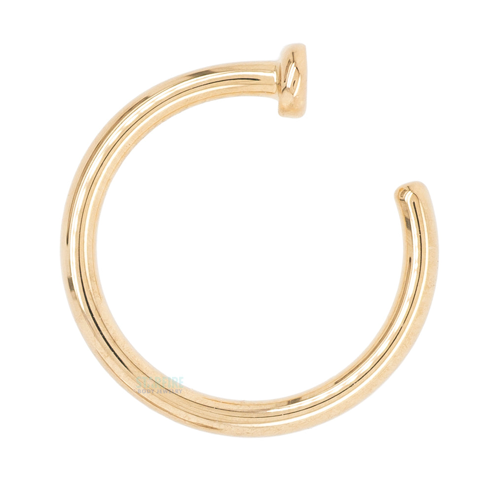 BVLA Nostril nail/hoop 14k yellow deals gold