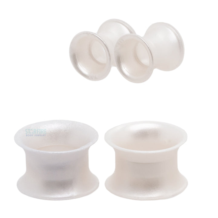 Silicone Skin Eyelets - White Pearl