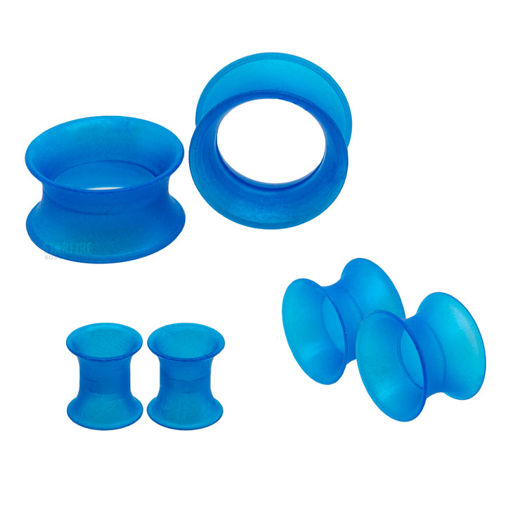 Silicone Skin Eyelets - Cobalt Blue Pearl