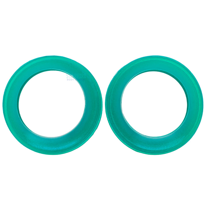Silicone Skin Eyelets - Emerald Pearl