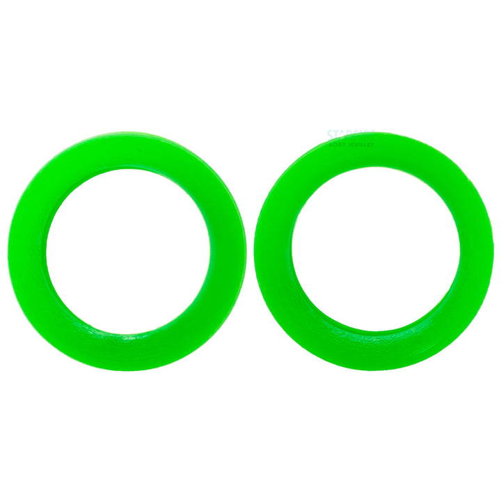 Silicone Skin Eyelets - UV Green