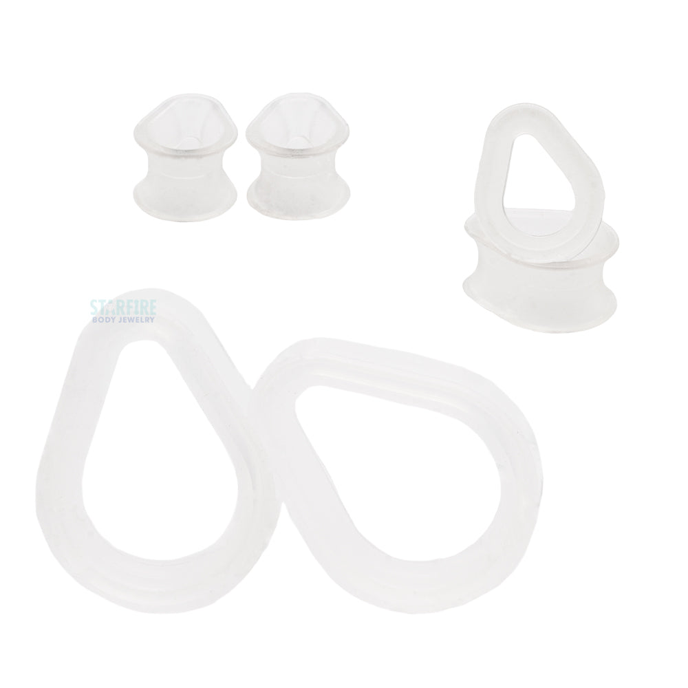 Silicone Hydra (teardrop) Eyelets - Clear