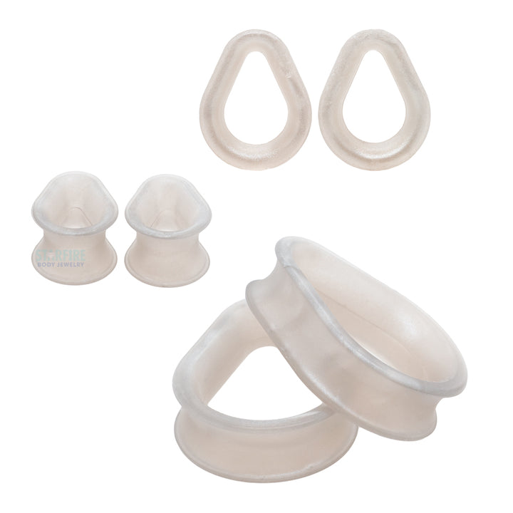 Silicone Hydra (teardrop) Eyelets - Silver