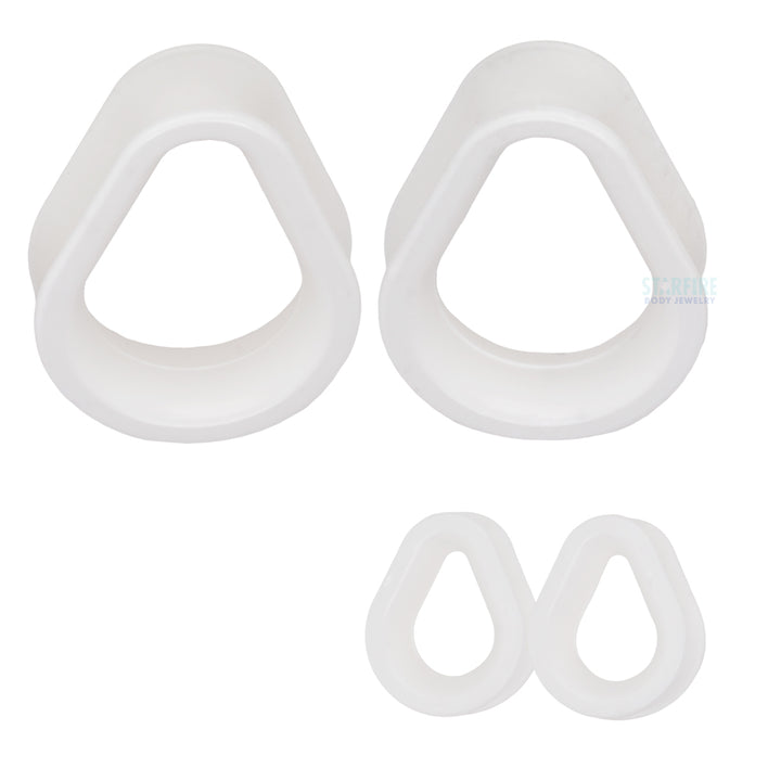 Silicone Hydra (teardrop) Eyelets - White