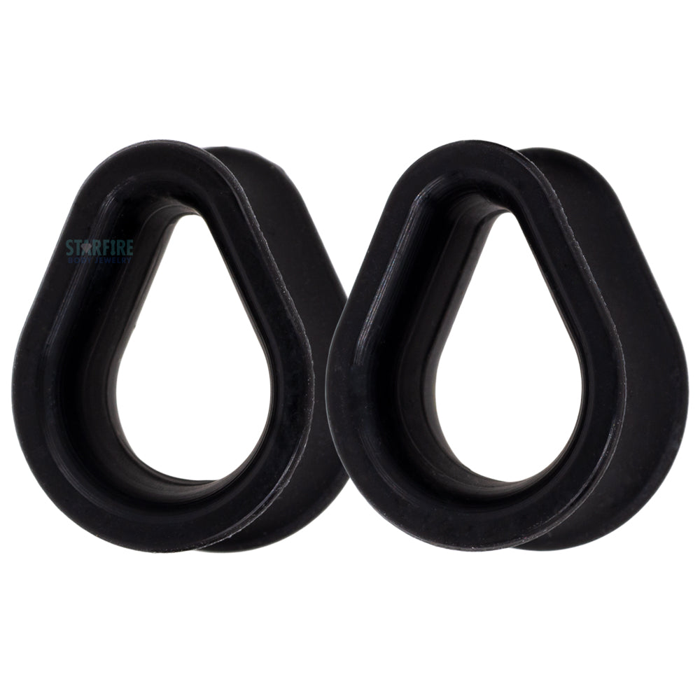 Silicone Hydra (teardrop) Eyelets - Black