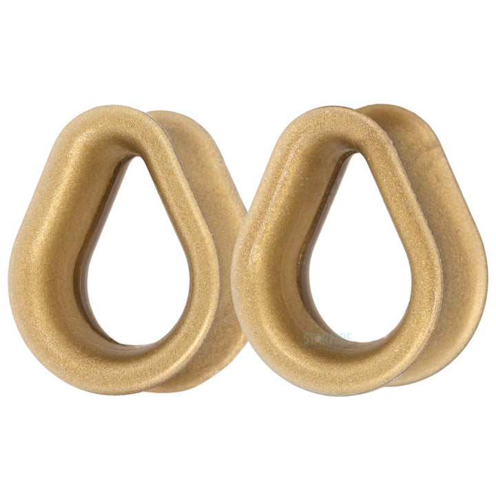 Silicone Hydra (teardrop) Eyelets - Gold