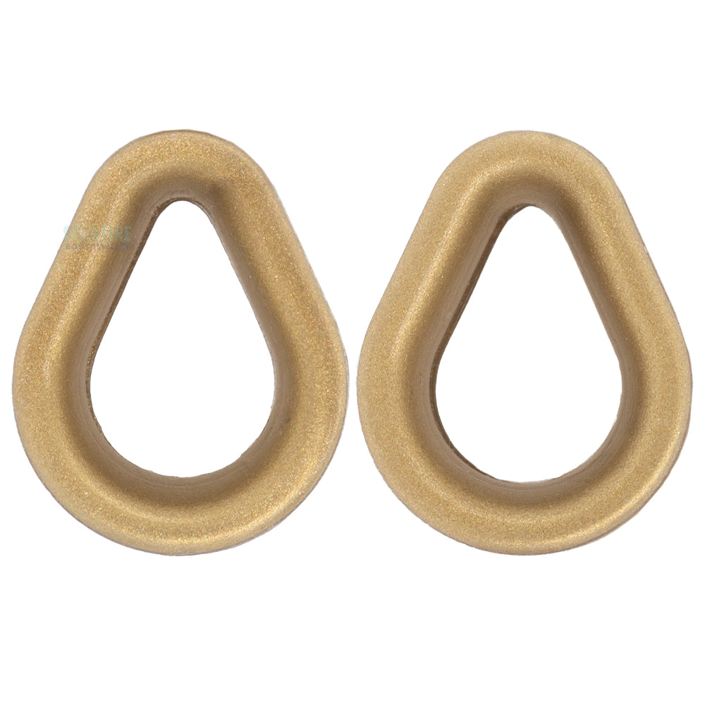 Silicone Hydra (teardrop) Eyelets - Gold