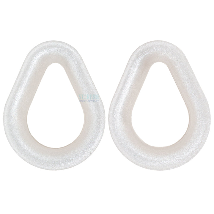 Silicone Hydra (teardrop) Eyelets - Silver