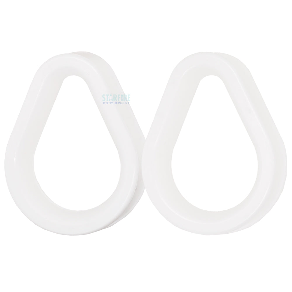 Silicone Hydra (teardrop) Eyelets - White