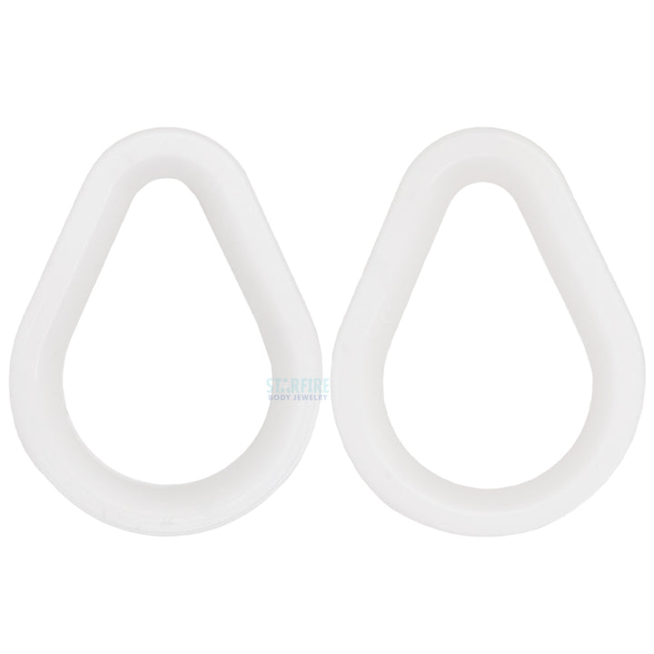 Silicone Hydra (teardrop) Eyelets - White