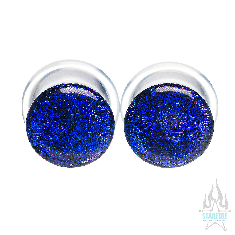 Single-Flared Glass Dichro Plugs - Solid Colors