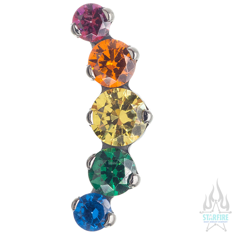 "Prium" Faceted Gem Cluster on Flatback - custom color combos
