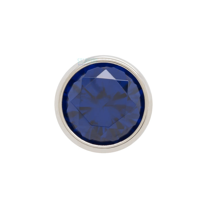 Bezel-Set Brilliant-Cut Gem on Flatback
