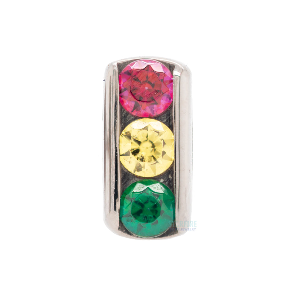 3 Channel-Set with Faceted Gems on Flatback - custom color combos
