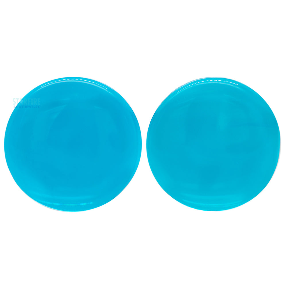 Stone Plugs - Sapphire Blue Quartz