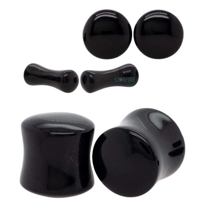 Stone Plugs - Black Onyx
