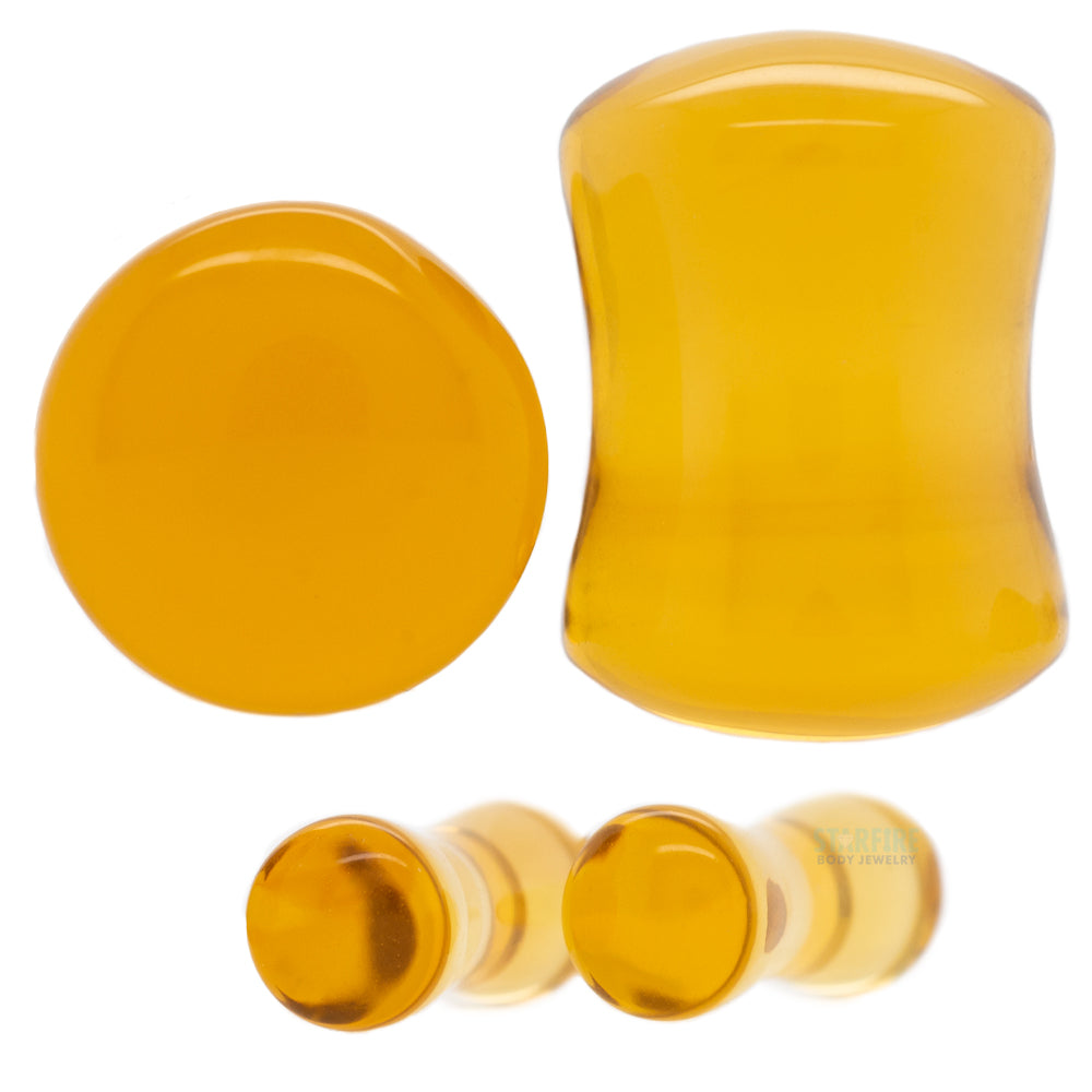 Stone Plugs - Honey Quartz