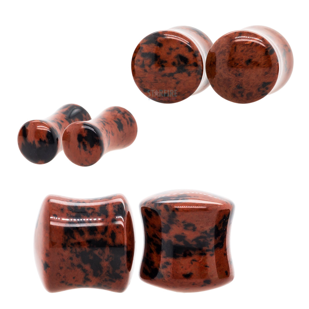 Stone Plugs - Mahogany Obsidian