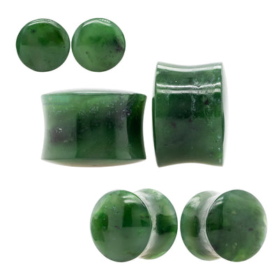 Stone Plugs - Nephrite Jade